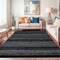 World Rug Gallery Contemporary Minimalistic Stripe LInes Area Rug 5 ft x 7 ft Black WR30BLACK5X7 - alternate 8