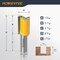Powertec Tungsten Carbide Tipped Double Flute Straight Router Bit, 1/2" Shank, 3/4" Cutting Dia. 73065 - alternate 6