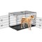 Fluffydream HENGLIN-42in Double Door Dog Cage 3A88PTCRAT2DOOR42 - alternate 1