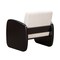 Homeroots 29" White And Black Linen Arm Chair 555646 - alternate 7