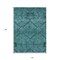 Homeroots 10' X 14' Teal Blue And Aqua Floral Washable Indoor Outdoor Area Rug 588917 - alternate 7