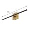 Jonathan Y Makena 28" Modern Minimalist Dimmable Integrated LED Metal Wall Sconce, Oil Rubbed Bronze/Brass Gold JYL7022F - alternate 8