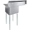 Amgood 39 in. x 23.5 in. Stainless Steel One Compartment Sink with 18 in. x 18 in. Bowl and 18 in. Left Drainboard SINK S1C-181812-18L-NF-Z - alternate 5