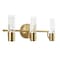 Jonathan Y Bolha 18" 3-Light Minimalist Modern Bubble Acrylic/Iron Integrated LED Vanity Light, Brass Gold JYL7224B - alternate 12
