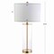 Jonathan Y Collins 29.25" Glass LED Table Lamp, Brass Gold JYL2005A - alternate 10