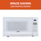 Commercial Chef 1.4 Cu.Ft. Countertop Microwave Oven - 1100 Watts, Small Compact Size, 10 Power Levels, White CHM14110W6C - alternate 6