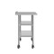 Flash Furniture Reese SS Work Table 24in. x 60in. w/1.5in. Backsplash, 2 Undershelves and 4 Casters, 2 Locking NH-WT-GU-2460BSP-CAS-GG - alternate 6