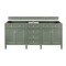 James Martin Vanities Vanity, without top, Smokey Celadon, 71.8 in W x 22.9 in D,  650-V72-M-SC - alternate 1