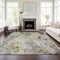 Homeroots 8' X 10' Taupe Ivory And Tan Floral Washable Indoor Outdoor Area Rug 583151 - alternate 7