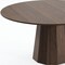 Homeroots 60" Brown Wood Pedestal Base Round Top Dining Table 720968 - alternate 4