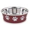 Proselect Goodie Merlot Stainless Steel 52 oz Pet Bowl For Dogs ZW8006 83 20 - alternate 1