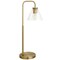Homeroots 27" Brass Metal Arched Table Lamp With Clear Cone Shade 524456 - alternate 1