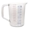 Rubbermaid Commercial Bouncer Measuring Cup, 2 qt, Plastic, Clear FG321700CLR - alternate 4