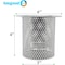 Amgood Commercial Flood Drain Strainer 1, 4 in. Diameter x 4 in. Tall Cylinder CSSS-4x4-Z - alternate 3