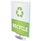 Deflecto Superior Image Swivel Sign Holder w/Green Edge, 8 1/2 x 11 Insert, Silver Base 691590 - alternate 8