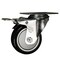 Service Caster 3 Inch SS Black Polyurethane Top Plate Caster with Total Lock Brake SCC SCC-SSTTL20S314-PPUB-BLK - alternate 1