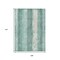 Homeroots 9' X 12' Pale Aqua And Teal Blue Striped Washable Indoor Outdoor Area Rug 617852 - alternate 7
