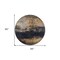 Homeroots 8' Charcoal Tan And Beige Round Abstract Washable Indoor Outdoor Area Rug 606094 - alternate 6