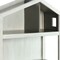 Homeroots 50" Gray Solid and Manufactured Wood and Solid Wood Three Tier Double Bookcase 347522 - alternate 4