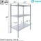 Amgood 3 Tier Galvanized Steel Dry Storage Unit. 24 in. x 43 in. x 60 in. 3GS-2443-Z - alternate 6