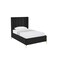 Homeroots Black Velvet Upholstered Full Bed Frame 544933 - alternate 7