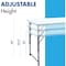 Enduro 4 ft Folding Banquet Table - Adjustable Height, Portable Indoor/Outdoor, 48 in x 24 in, White 606548 - alternate 5