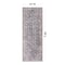 World Rug Gallery Vintage Inspired Bordered Machine Washable Runner Rug 2 ft 6 in x 10 ft Charcoal 6037CHARCOAL2X10 - alternate 7