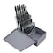 Drill America 25 Piece HSS Black Oxide Jobber Length Drill Bit Set, DWDN, 1.00mm - 13.00mm DWD4025-SET - alternate 1