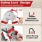 Wrightmaster 17 ft. Aluminum Multi-Position Ladder with Wheels and Stabilizer Bar, 330 lbs. Load Capacity Red ZOR-17FT-RD - alternate 5