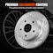 Vevor Drilled Slotted Front andRear Brake Rotors Pads for Toyota Sienna Highlander HQP519/1907 - alternate 6