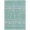 Homeroots 5' X 8' Aqua Teal Blue And Ivory Tribal Washable Indoor Outdoor Area Rug 582603 - alternate 8