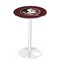 Holland Bar Stool Co 36" Chrome Florida State (Head) Pub Table, 36" dia. Top L214C3636FSU-HD - alternate 1
