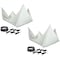 Mytee Products 5 ft x 5 ft Drain Tarp - Roof Ceiling Leak Drip Diverter Tarp Heavy Duty - White, 2PK DD5-5-Whitex2 - alternate 1