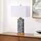 Jonathan Y Elizabeth 27.5" Contemporary Coastal Rectangular Alabaster Terrazzo LED Table Lamp w/Nightlight Base JYL6201C - alternate 8