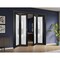 Sartodoors Sliding Closet Double Bi-fold Doors Planum 2102 Black Solid Core Modern Interior PLANUM2102DBF-BLK-96 x 84 (4* 24x84) - alternate 3