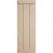Ekena Millwork Rustic Three Board Joined Board-n-Batten Rough Sawn Faux Wood Shutters w/End Batten, 16 1/2"W x 62"H SHUBJE16X62RSPR - alternate 9
