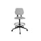 Safco Task Chair, Gray, Blk, Polyurethane, Swivel 7827GR - alternate 4