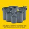 Rubbermaid Commercial BRUTE Trash Can, Round, 55 gal Capacity, 26 1/2 in W, 33 in H, Red FG265500RED - alternate 7