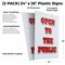 Signmission Open To The Public, Plastic Signs Only 24 Inch x 36 Inch, Corrugated Plastic, 2PK CSB-2436-2PACK-Open To The Public - alternate 2