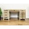 Homeroots 63" Brown Solid Wood Writing Desk With Twelve Drawers 489183 - alternate 5