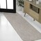 Jonathan Y Miles Modern Minimalist Radius Corner Solid Beige 2 ft. x 8 ft. Indoor/Outdoor Shaped Runner Rug SHP100B-28 - alternate 5