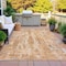 Homeroots 5' X 8' Orange And Gray Abstract Washable Indoor Outdoor Area Rug 632132 - alternate 7