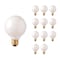 Bulbrite Incandescent G30 Medium Screw Base E26 White finish Light Bulb, 40 Watt, 12PK 861219 - alternate 1