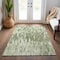 Homeroots 8' X 10' Green And Ivory Abstract Washable Indoor Outdoor Area Rug 612656 - alternate 8