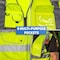 Neiko High Visibility Safety Vest ANSI Class 2, 9 Pockets, Neon Yellow, Large (L) 54052A - alternate 5
