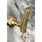 Kingston Brass One-Handle Single-Hole Bathroom Faucet with Deck Plate and Push Pop-Up Drain, Brushed Brass KSD3547TKL - alternate 5