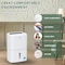 Edendirect 120 pint 6000 square feet 8.5 pint Bucket Dehumidifier in White with Auto Defrost, Inside Drying ZR-SDZ1-120P-WIFI - alternate 7