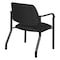Office Star Products Big and Tall Guest Chair in Icon Black Fabric with soft PU Arms, Sturdy Black Metal Chair 55052B-231 - alternate 6