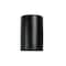 Luxury Lighting Gilly 15 in Ceramic Half Cylinder Outdoor Wall Light, Matte Black Paint Finish, 2PK (2) 103-00-MBP-ud-7 - alternate 2