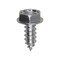 Auveco 10 x 1/2in Indented Hex Head Tapping Screw 5/16in Hex Zinc, 100PK 2369 - alternate 1